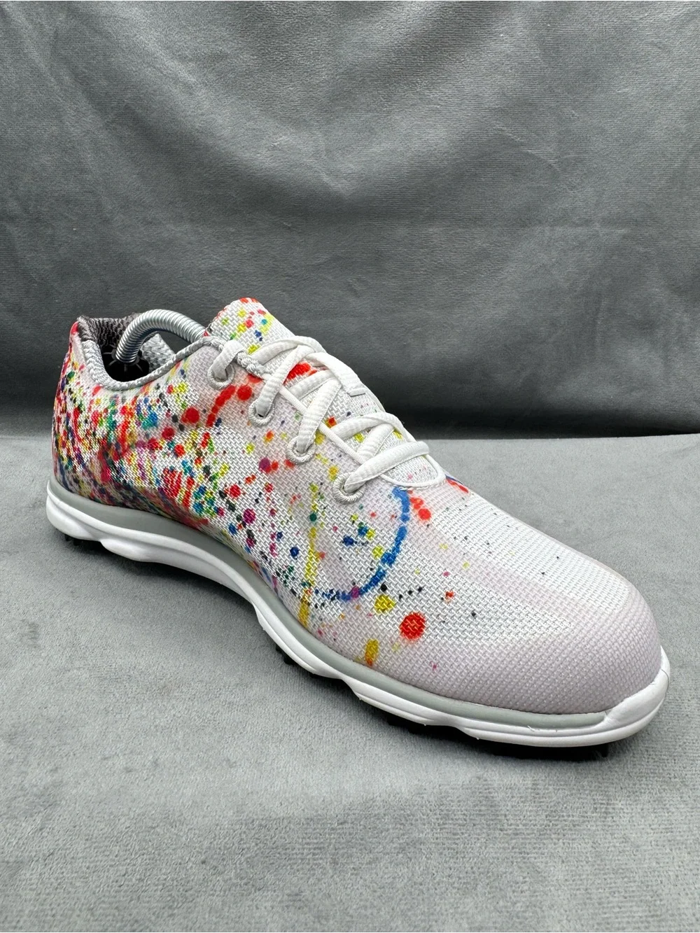 FootJoy emPower Spikeless Golf Shoes Women’s Size 7.5 Paint Splatter Multicolor